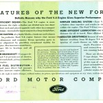 Back of the 1934 Ford Brochure